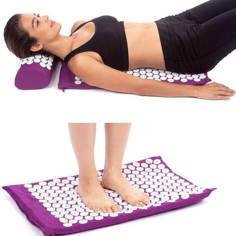 Image of Qiiwi 15mm Massager Yoga Mat & Pillow - dil se yoga