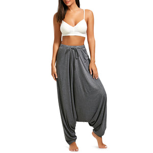 Anaya Hiya - Women Solid Color Harem Pants - dil se yoga