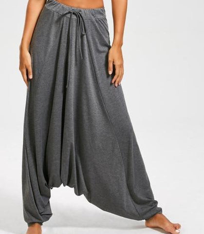 Image of Anaya Hiya - Women Solid Color Harem Pants - dil se yoga