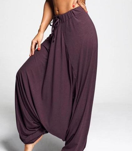 Image of Anaya Hiya - Women Solid Color Harem Pants - dil se yoga