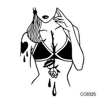 Image of Femme Fatale Waterproof Temporary Tattoos (18 Variants) - dil se yoga