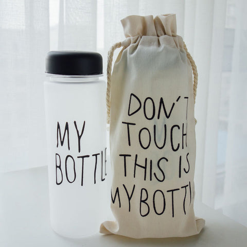 Image of "My bottle" Korean style 480ml/16.2oz Water Bottles - dil se yoga