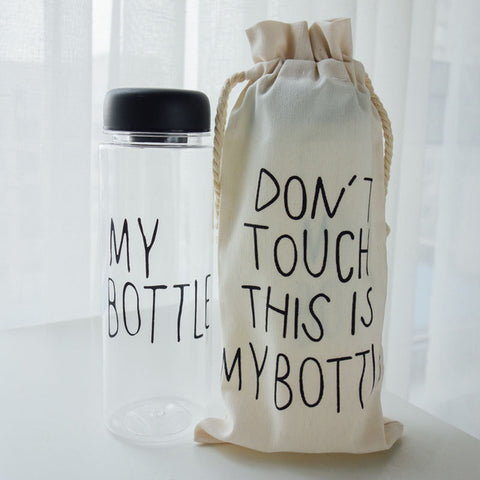 Image of "My bottle" Korean style 480ml/16.2oz Water Bottles - dil se yoga