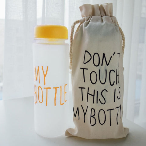 Image of "My bottle" Korean style 480ml/16.2oz Water Bottles - dil se yoga