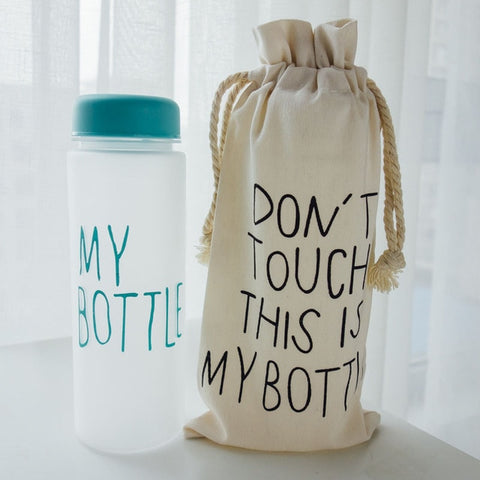 Image of "My bottle" Korean style 480ml/16.2oz Water Bottles - dil se yoga