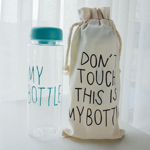 Image of "My bottle" Korean style 480ml/16.2oz Water Bottles - dil se yoga