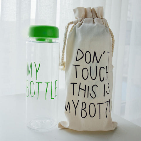 Image of "My bottle" Korean style 480ml/16.2oz Water Bottles - dil se yoga